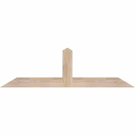Ekena Millwork Portland Smooth Timber Gable Bracket, Douglas Fir, 48"W x 14"H x 1 1/2"D x 3 1/2"F, 7/12 Pitch GBW048X14X0204POR00SDF